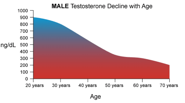 Testosterone decline